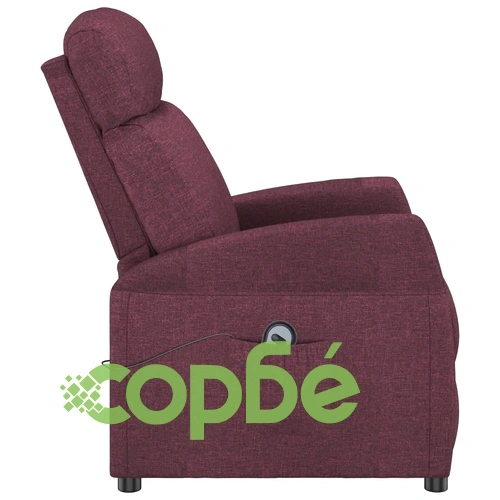 Изправящ стол с електрическо повдигане, лилав, текстил, 65 x 97 x 104,5 см ➤ топ цена ➤ sorbe.bg