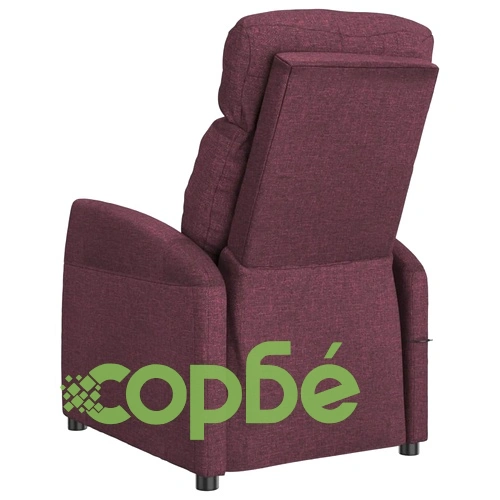 Изправящ стол с електрическо повдигане, лилав, текстил, 65 x 97 x 104,5 см ➤ топ цена ➤ sorbe.bg