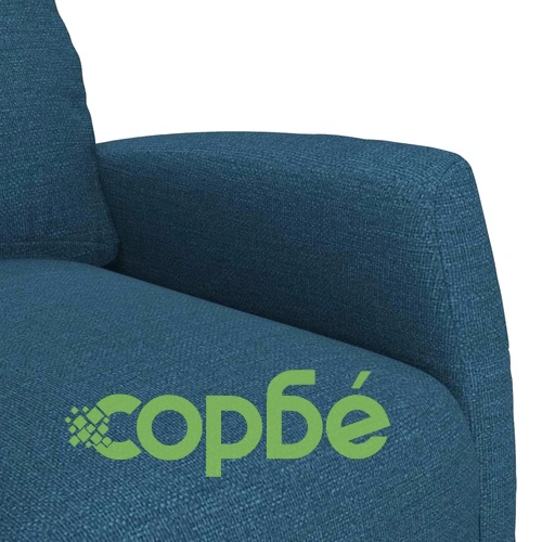 Изправящ Стол с Електрическо Повдигане, Син Текстил, 65x97x104,5 см ➤ топ цена ➤ sorbe.bg