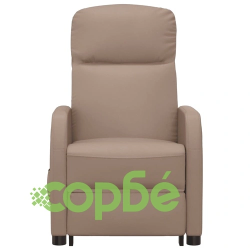 Изправящ масажен стол с 6-точков вибрационен масаж, капучино, изкуствена кожа ➤ топ цена ➤ sorbe.bg