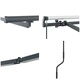 Рамка за сенник Антрацит 500 x 350 см, Алуминий