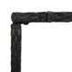 Градински бар комплект от полиратан, 5 части, черен, 110 x 70 x 110 см