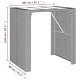 Градински бар комплект от полиратан, 5 части, черен, 105 x 80 x 110 см