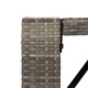 Градински бар комплект от полиратан, 7 части, сив, 145 x 80 x 110 см