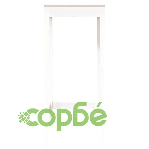 Бар комплект от 3 части от масивна борова дървесина, бял, 50x50x110 см ➤ топ цена ➤ sorbe.bg