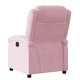Електрически реклайнер стол от розово кадифе 71x86,5x99,5 см