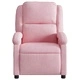 Електрически реклайнер стол от розово кадифе 71x86,5x99,5 см