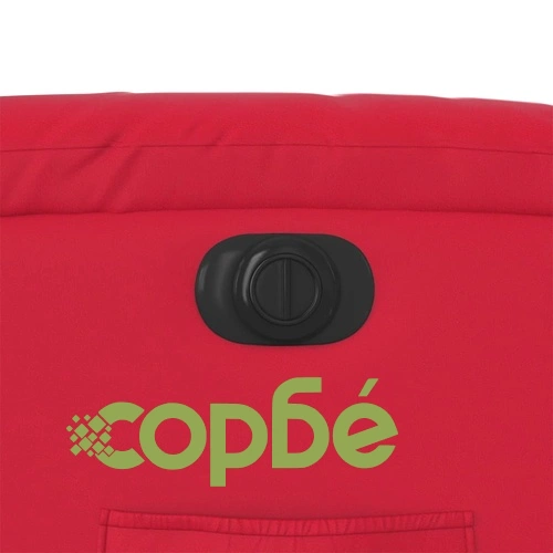 Електрически стол реклайнер с червена изкуствена кожа ➤ топ цена ➤ sorbe.bg