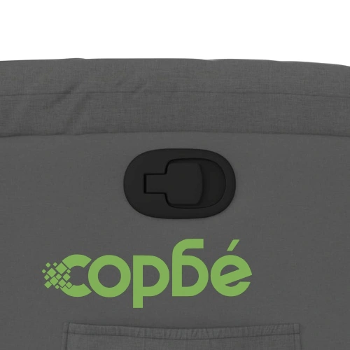 Фотьойл с регулируема облегалка, тъмносив, полиестерен плат, 78 x 92 x 98 см ➤ топ цена ➤ sorbe.bg