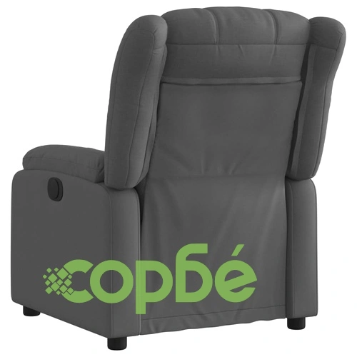 Фотьойл с регулируема облегалка, тъмносив, полиестерен плат, 78 x 92 x 98 см ➤ топ цена ➤ sorbe.bg