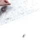 Матирано фолио за прозорци с шарка цветя, PVC, 90x500 см, 4 бр. с 4 скрапера