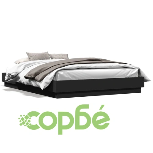 Рамка за легло с LED осветление, инженерно дърво, 120x200 см ➤ топ цена ➤ sorbe.bg