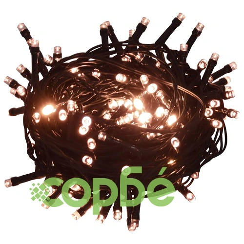 Изкуствена коледна елха 210 см с 300 LED лампички, PVC и стомана ➤ топ цена ➤ sorbe.bg
