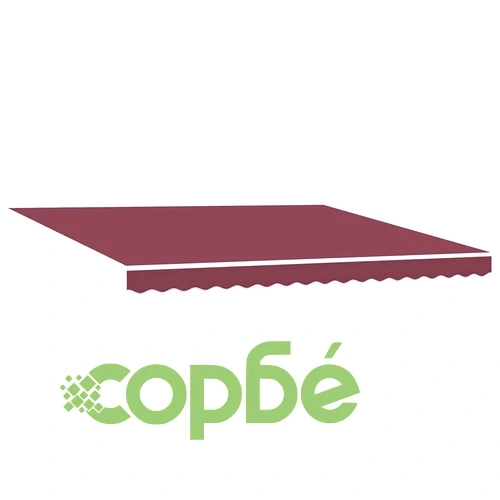 Автоматична прибираща се тента от алуминий, бордо, 400x300 см ➤ топ цена ➤ sorbe.bg
