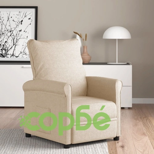 Наклоняем стол от текстил, кремав, 70 x 90 x 98 см ➤ топ цена ➤ sorbe.bg