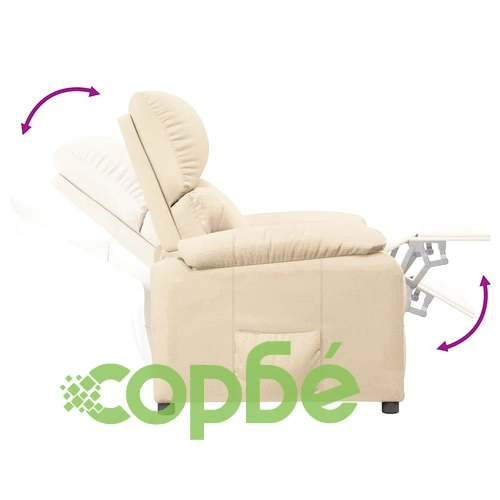 Наклоняем стол от текстил в кремав цвят с 3 позиции на регулиране, размери 70,5 x 90 x 100 см ➤ топ цена ➤ sorbe.bg