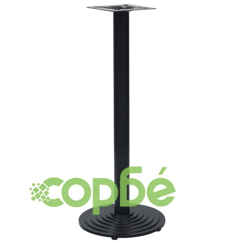 Крак за бистро маса от чугун, черен, 43x107 см ➤ топ цена ➤ sorbe.bg