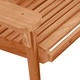 Люлеещ се стол Adirondack, 2 броя, кафяв, масивна тикова дървесина, 100 x 77 x 99 см