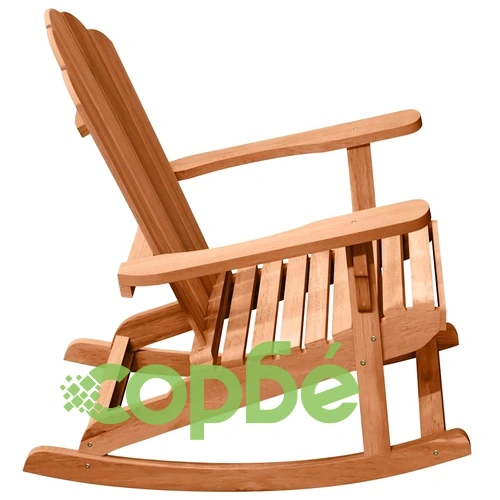 Люлеещ се стол Adirondack, 2 броя, кафяв, масивна тикова дървесина, 100 x 77 x 99 см ➤ топ цена ➤ sorbe.bg