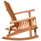 Люлеещ се стол Adirondack, 2 броя, кафяв, масивна тикова дървесина, 100 x 77 x 99 см