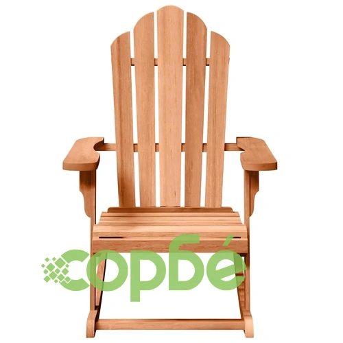 Люлеещ се стол Adirondack, 2 броя, кафяв, масивна тикова дървесина, 100 x 77 x 99 см ➤ топ цена ➤ sorbe.bg