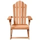 Люлеещ се стол Adirondack, 2 броя, кафяв, масивна тикова дървесина, 100 x 77 x 99 см