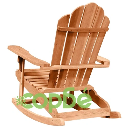 Люлеещ се стол Adirondack, 2 броя, кафяв, масивна тикова дървесина, 100 x 77 x 99 см ➤ топ цена ➤ sorbe.bg