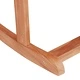 Люлеещ се стол Adirondack, 2 броя, кафяв, масивна тикова дървесина, 100 x 77 x 99 см