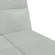 2-местно разтегателно канапе с табуретка, кадифе, светлосиво, 200x84,5x69 см