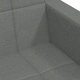 2-местен разтегателен диван с табуретка, тъмносив, 100% полиестер, 220 x 84,5 x 69 см