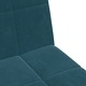 Разтегателно канапе с табуретка 200x84,5x69 см, кадифе, синьо