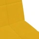 2-местно разтегателно канапе с табуретка, кадифе, 200x84,5x69 см, жълто