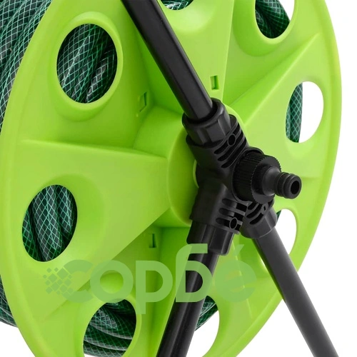 Макара за маркуч с колелца 30м PVC 0,75 зелена с комплект фитинги ➤ топ цена ➤ sorbe.bg