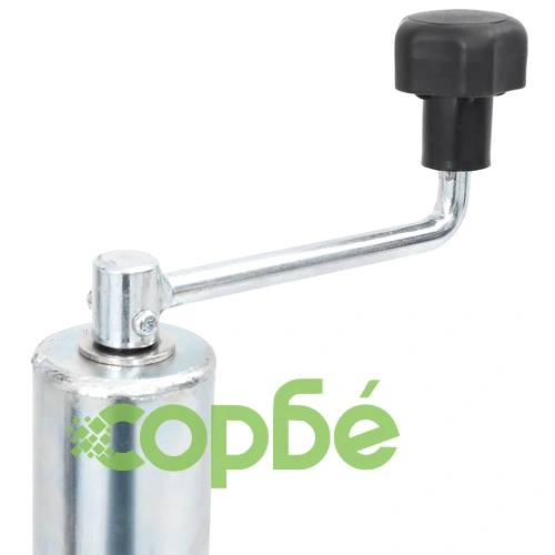 Крик за ремарке 60 мм с колело, 2 опорни тръби и 3 скоби от поцинкована стомана ➤ топ цена ➤ sorbe.bg