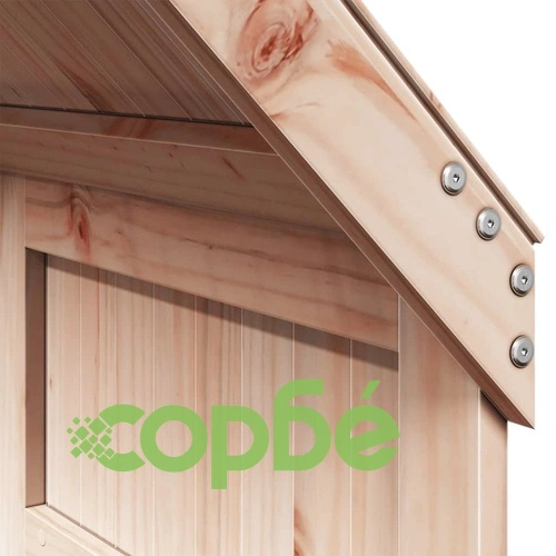 Двуетажно детско легло с покрив от масивна борова дървесина, 80x200 см ➤ топ цена ➤ sorbe.bg