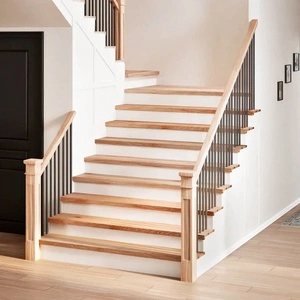Стълбищни стъпала от масивен дъб, 4 бр., 120x25x2 см, необработени