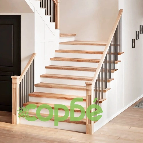 Стълбищни стъпала от масивен дъб, 4 бр., 120x25x2 см, необработени ➤ топ цена ➤ sorbe.bg