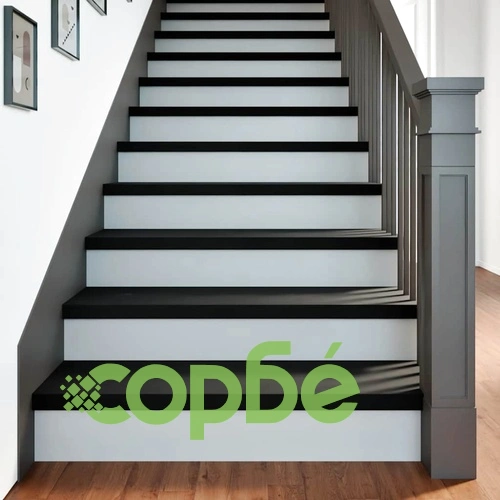 Стълбищни стъпала от масивен дъб, 8 бр, тъмнокафяви, 100x25x2 см ➤ топ цена ➤ sorbe.bg