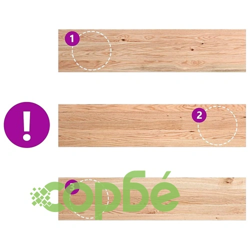 Стълбищни стъпала от масивен дъб 2 бр, 110x25x2 см, необработени ➤ топ цена ➤ sorbe.bg