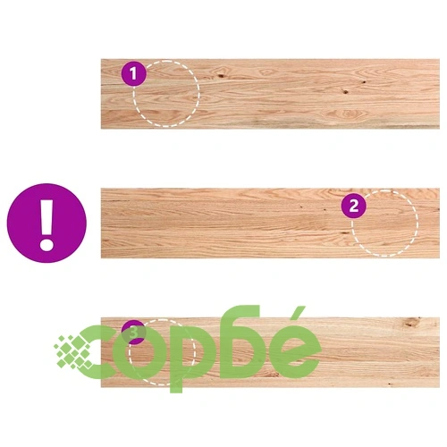 Стълбищни стъпала от масивен дъб, 2 бр, 120x25x2 см, необработени ➤ топ цена ➤ sorbe.bg