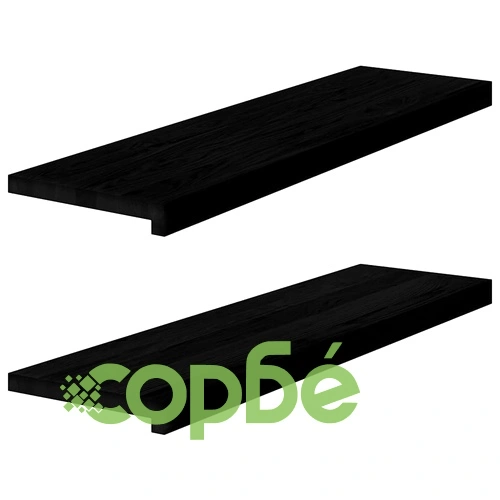 Стъпала за стълбище от масивен дъб, 2 бр, тъмнокафяви, 90x25x2 см ➤ топ цена ➤ sorbe.bg