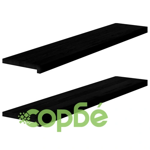 Стълбищни стъпала от масивен дъб, 2 бр, тъмнокафяви, 120x25x2 см ➤ топ цена ➤ sorbe.bg