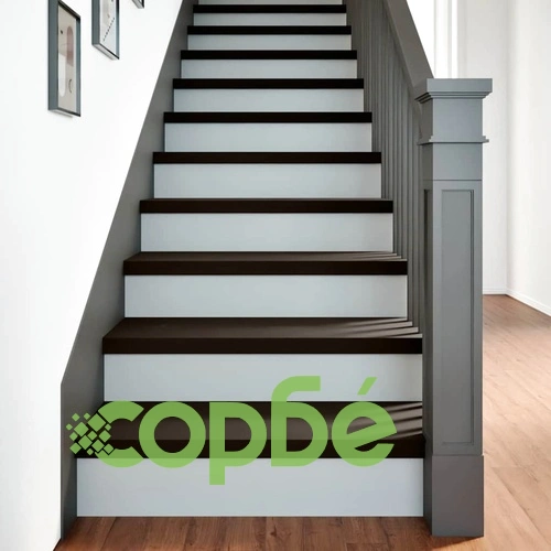 Стълбищни стъпала от масивен дъб, 2 бр, тъмнокафяви, 80x30x2 см ➤ топ цена ➤ sorbe.bg