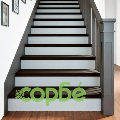 Стълбищни стъпала от масивен дъб, 2 бр, тъмнокафяви, 90x30x2 см ➤ топ цена ➤ sorbe.bg