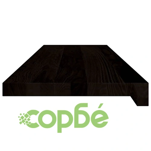 Стълбищни стъпала от масивен дъб, 2 бр, тъмнокафяви, 90x30x2 см ➤ топ цена ➤ sorbe.bg