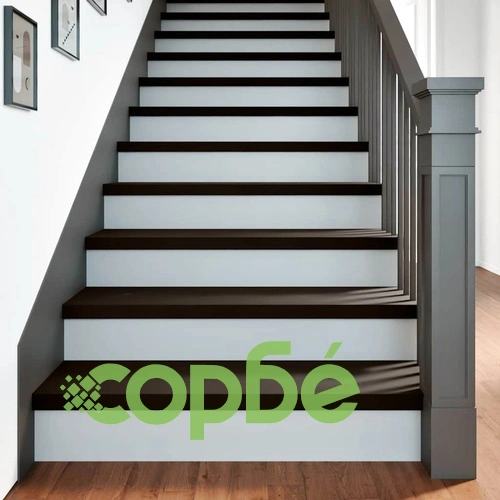 Стълбищни стъпала от масивен дъб, 2 бр, тъмнокафяви, 100x30x2 см ➤ топ цена ➤ sorbe.bg