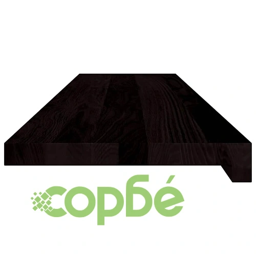 Стълбищни стъпала от масивен дъб, 2 бр, тъмнокафяви, 100x30x2 см ➤ топ цена ➤ sorbe.bg