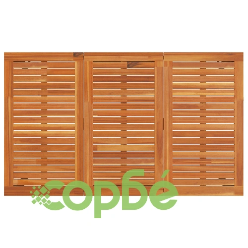 Комплект за хранене в градината 5 части - Черна метална маса 150x90x75 см с 4 стола от метал и дърво ➤ топ цена ➤ sorbe.bg