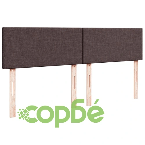 Боксспринг легло с матрак, 180x200 см, тъмнокафяв плат ➤ топ цена ➤ sorbe.bg