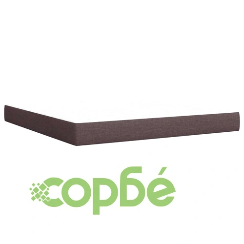 Боксспринг легло с матрак, 180x200 см, тъмнокафяв плат ➤ топ цена ➤ sorbe.bg